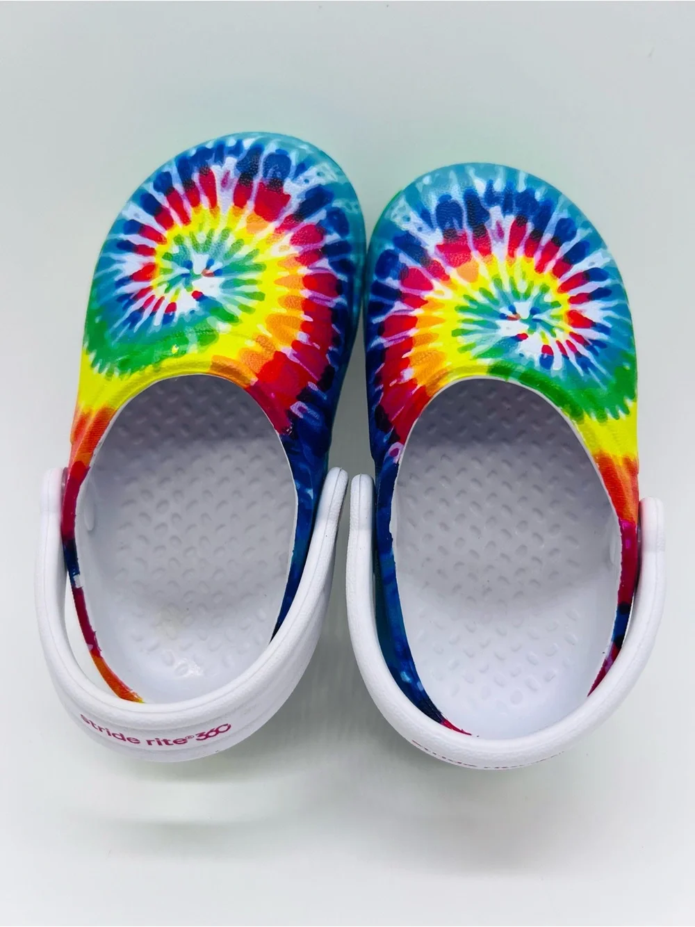 Stride Rite Boys Tie-Dye Slip-On Light Up Sandals Size 6 Child